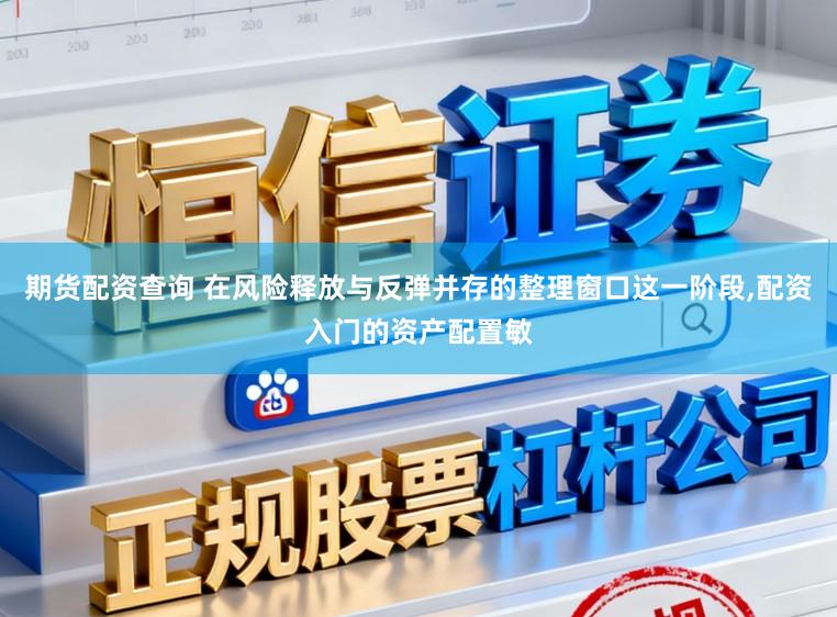 期货配资查询 在风险释放与反弹并存的整理窗口这一阶段,配资入门的资产配置敏